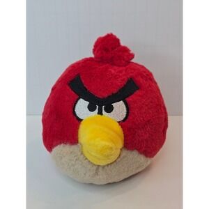Angry Birds Red Bird 5 Inch Plush 2010 Commonwealth Toy & Novelty Rovio Game